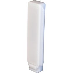 Prime-Line 0.38 in. D X 2.5 in. L Matte White Plastic Guide 2 pc
