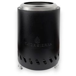 Black Sierra Equipment 7 in. W Stainless Steel Round Multi-Fuel Fire Pit