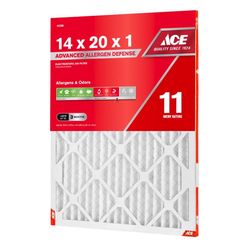 Ace 14 in. W X 20 in. H X 1 in. Synthetic 11 MERV Pleated Air Filter 1 pk