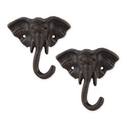 Zingz & Thingz 4.5 in. H X 4.5 in. L Brown Cast Iron Wall Hook