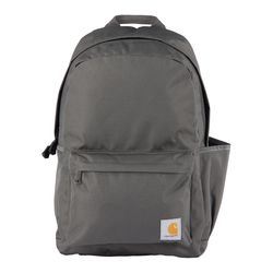 Carhartt Gray 21L Classic Backpack 18 in. H X 12 in. W