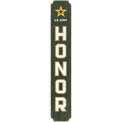 Open Road Brands US Army 46 in. H X 8 in. L Wood Textured Timber Leaner