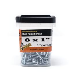 Big Timber No. 8 Sizes X 1 in. L Phillips Zinc-Plated Fine Drill Point Screws 186 pk
