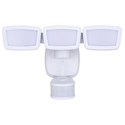 Dualux Motion-Sensing Hardwired LED White Security Floodlight