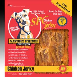Savory Prime Classics Chicken Grain Free Jerky For Dogs 16 oz