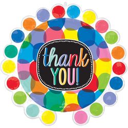 Anagram Balloons Thank You Bubbly Foil Balloon 1 pk