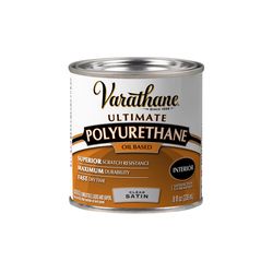 Varathane Ultimate Satin Clear Oil-Based Polyurethane 8 oz
