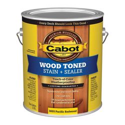 Cabot Wood Toned Transparent Pacific Redwood Oil-Based Penetrating Oil Deck and Siding Stain 1 gal