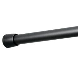 iDesign Cameo Shower Tension Rod 42 in. L Matte Black