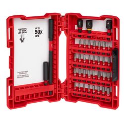 Milwaukee Shockwave Assorted Screwdriver Bit Set Steel 36 pc