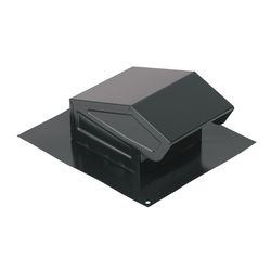 Broan-NuTone 4.8 in. H X 9.25 in. W X 11 in. L Powder-Coated Black Steel Roof Vent
