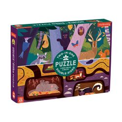Mudpuppy Double-Sided Puzzle Multicolored 100 pc