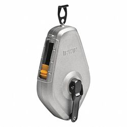 Irwin Strait-Line 2 oz Gray Fast Retrieve Chalk Line Reel 100 ft. Yellow