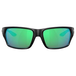 Costa Tailfin Sunglasses Black Frame Green Lens Polarized Blue Light Blocking