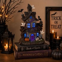Gerson 12 in. Haunted House Halloween Decor