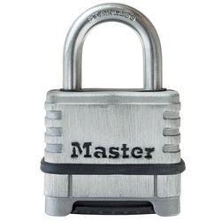 Master Lock 2.25 in. W Stainless Steel 4-Dial Combination Combination Padlock