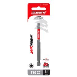 Diablo Torx 3-1/2 in. L #30 Driver Bit Steel 1 pc