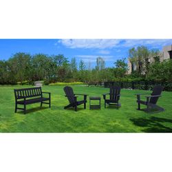 Living Accents Faux Gray Wood Frame Slat Bench