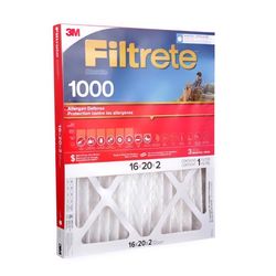 Filtrete 16 in. W X 20 in. H X 2 in. Polypropylene 1000 MPR Pleated Air Filter 1 pk