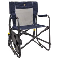 GCI Outdoor 1-Position Heathered Indigo Freestyle Folding Rocker