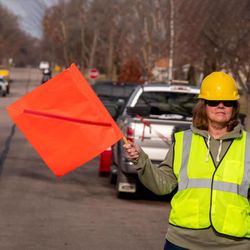 C.H. Hanson 24 in. Fluorescent Orange Safety Flags Polyvinyl 1 pk