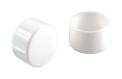 Shepherd Hardware Plastic Leg Tip White Round 1 in. W 4 pk