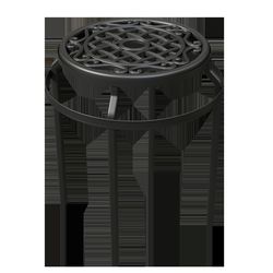 Panacea 16 in. H Black Aluminum Plant Stand