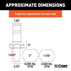 CURT Hitch Ball Set