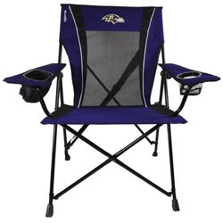 Kijaro Dual Lock Pro 1-Position Black Baltimore Ravens Camping Folding Chair