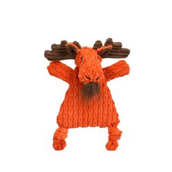 HuggleFlatties Morris Moose Dog Toy 1 pk
