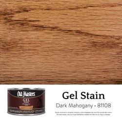 Old Masters Semi-Transparent Dark Mahogany Oil-Based Alkyd Gel Stain 1 pt