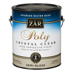 ZAR Semi-Gloss Clear Water-Based Polyurethane 1 gal