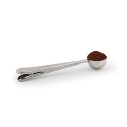 KIKKERLAND Silver Stainless Steel Cafe Bag Clip/Scoop