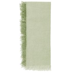 Karma Green Cotton Napkin Set 18 in. L X 18 in. W