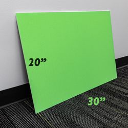 Bazic Products 20 in. W X 30 in. L Fluorescent Green Foam Board