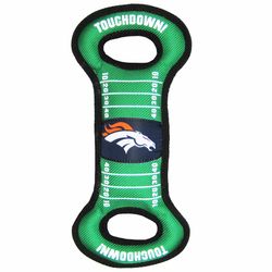 Pets First NFL For Dog Green Nylon Denver Broncos Dog Tug Toy 1 pk