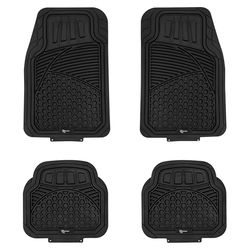 KeyStart Black Rubber Auto Floor Mats 4 pk