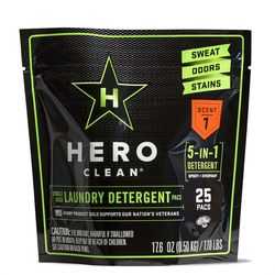 Hero Clean Juniper Scent Laundry Detergent Pod 25 pk
