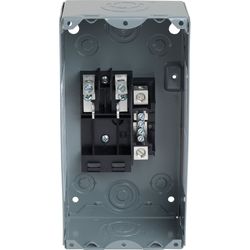 Square D HomeLine 70 amps 120/240 V 2 space 4 circuits Surface Mount Main Lug Load Center