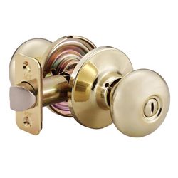 Ace Colonial Knob Polished Brass Privacy Knob