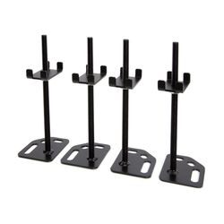 DeWalt 3.9 in. W X 9.6 in. H Upright Adjustable Floor Mount Leveling Kit Steel Black