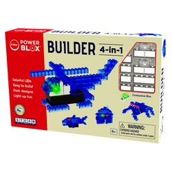 E-Blox Power Blox Builds 4-in-1 Toy Set Multicolored 46 pc