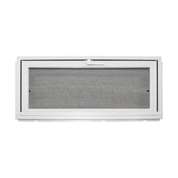 Duo-Corp Competitor White Glass/Vinyl Window 31.75 in. L X 18 in. H 1 pk