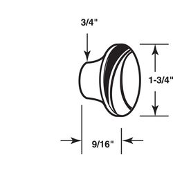 Prime-Line Bright Brass Knob