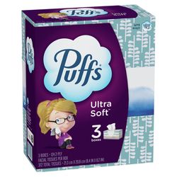 Puffs Ultra Soft 124 ct Facial Tissue
