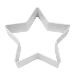 R&M International Star 4 in. W X 4 in. L Cookie Cutter White 1 pc
