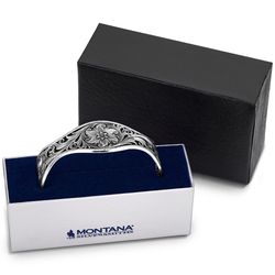 Montana Silversmiths Women's Desert Marigold Floral Cuff Bracelet