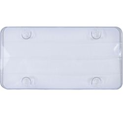 Custom Accessories Clear Polycarbonate License Plate Cover