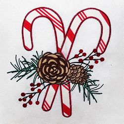 Celebrations Home White Candy Cane Pillow 16 in.