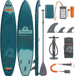 Retrospec Weekender Tour XL PVC Inflatable Deep Sea Paddleboard 32 in. W X 150 in. L